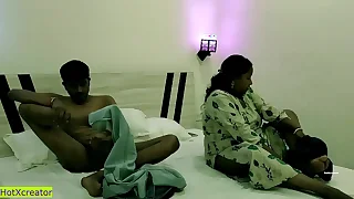 Fucking friends sexy wife readily obtainable hotel&excl; Indian XXX Bhabhi coitus